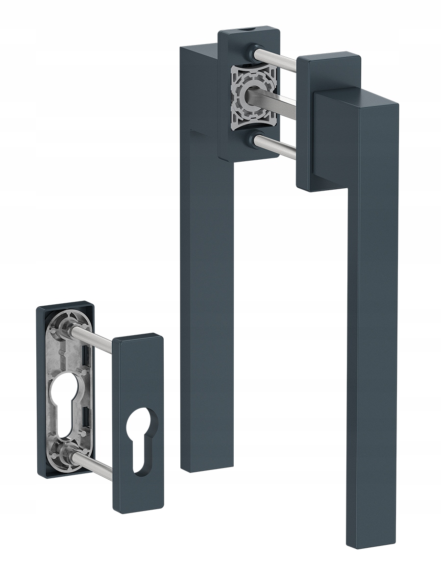 Kľučka na posuvné dvere psk/smart slide Ral 7016 rozety