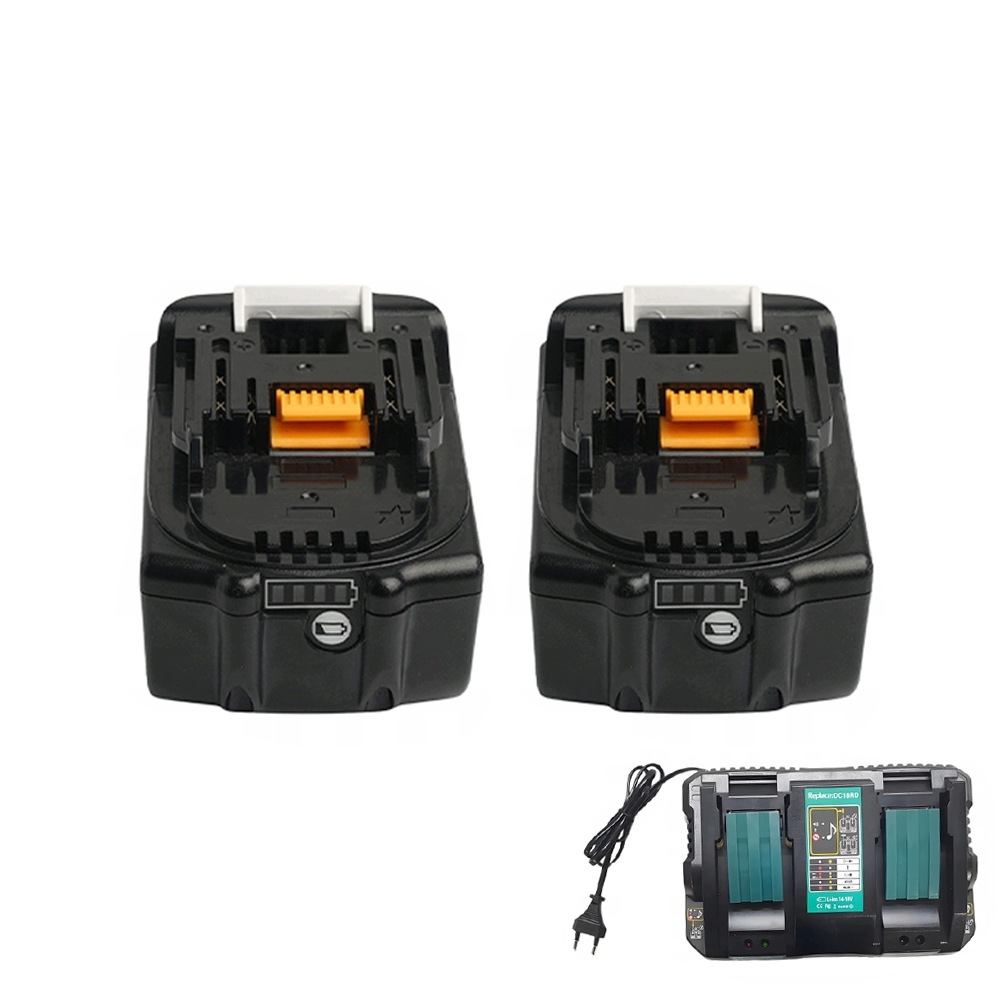 Baterie 6000MAH 2 Ks Pro Makita S Lithium-iontovou Nabíječkou, Vysoká Kvalita