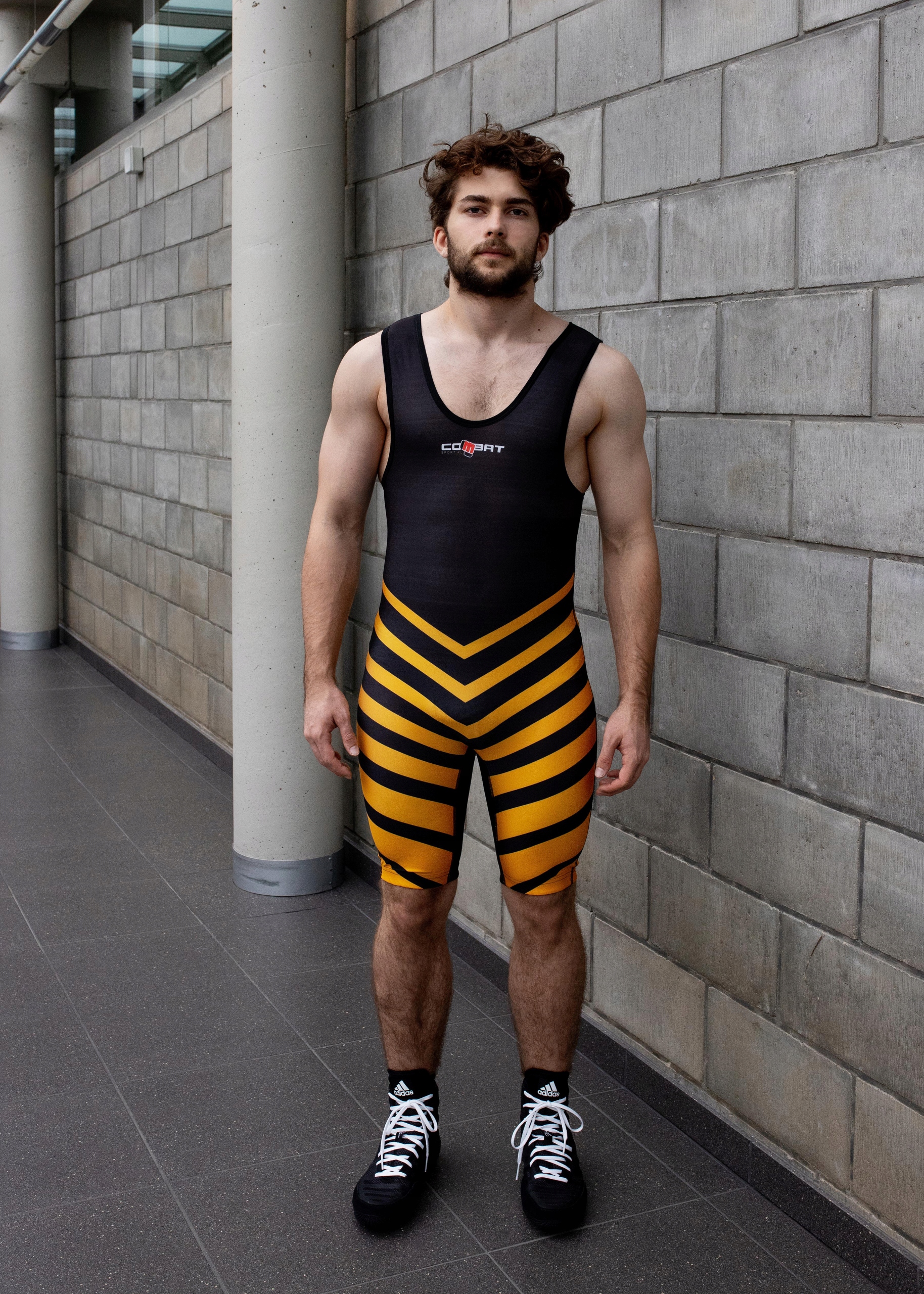 Kostium zapaśniczy COMBAT SPORT Sting męski - czarno/pomarańczowy S Rodzaj inny