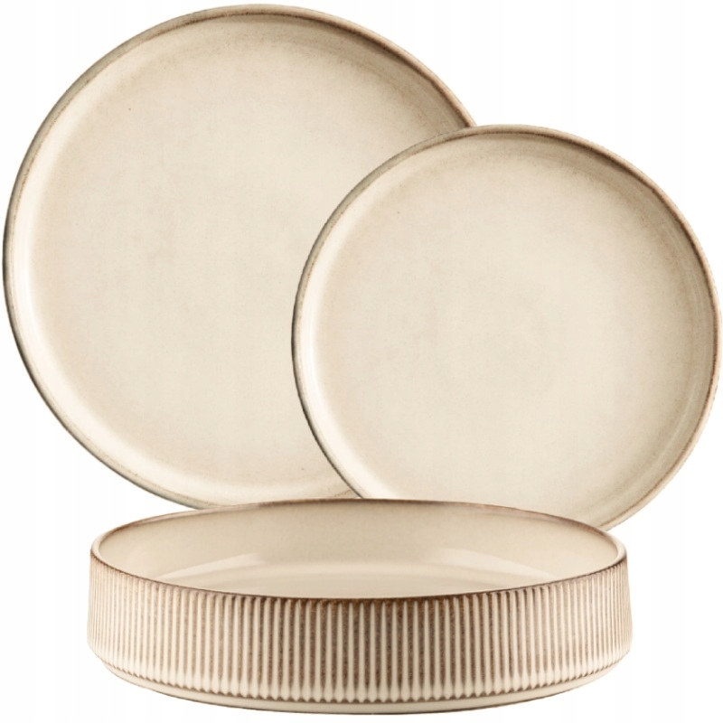 Jídelní Servis Porcelán Retro Evie Komplet Sada 18 El Pro 6 Osob