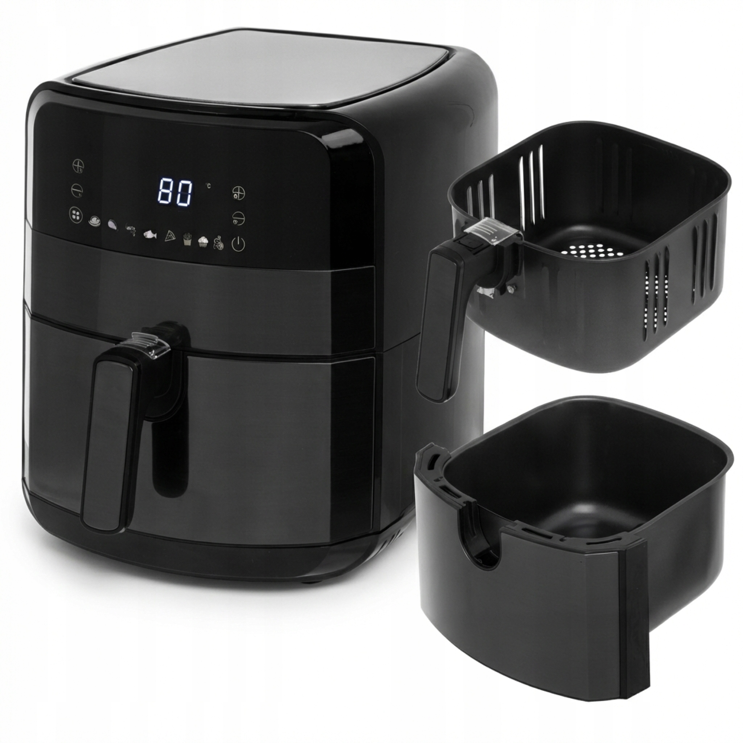 Beztuková Fritéza Air Fryer 2500 W Fritéza 5 L Airfryer Adler