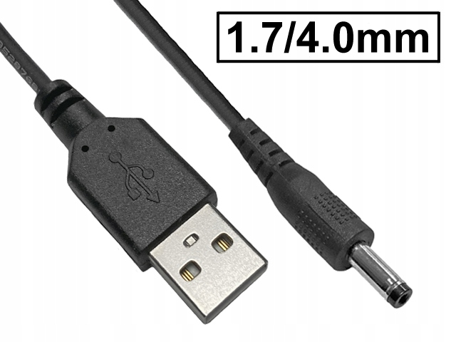 

Kabel zasilający Usb Usb/a-dc 1.7/4.0mm 1.2m