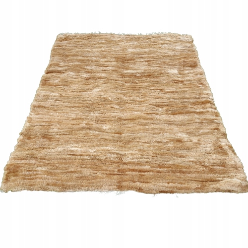 

Dywan Skóra Owcza Tkana Narzuta Jasny Brąz