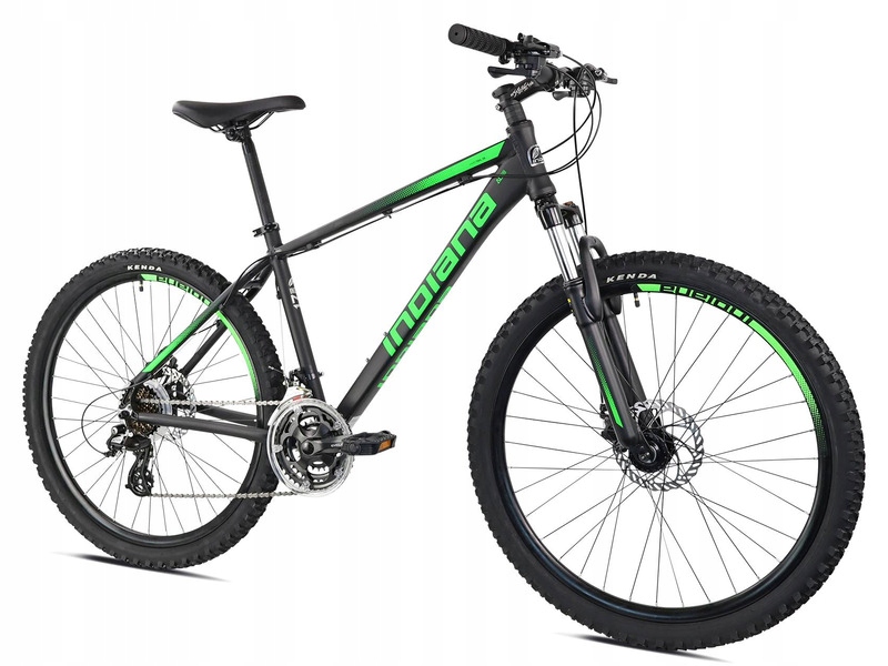 Rower górski Mtb Indiana X-Pulser 2.6 M19 26 cali męski Czarno-zielony