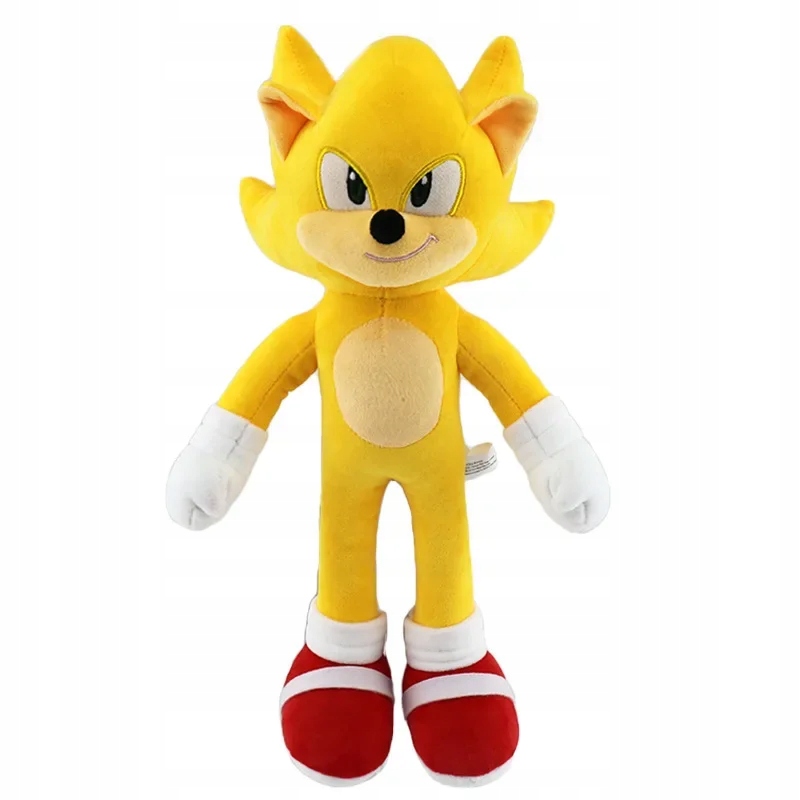 30CM Super Sonic Plush Toy The Hedgehog Amy Rose Knuckles Tails Cute