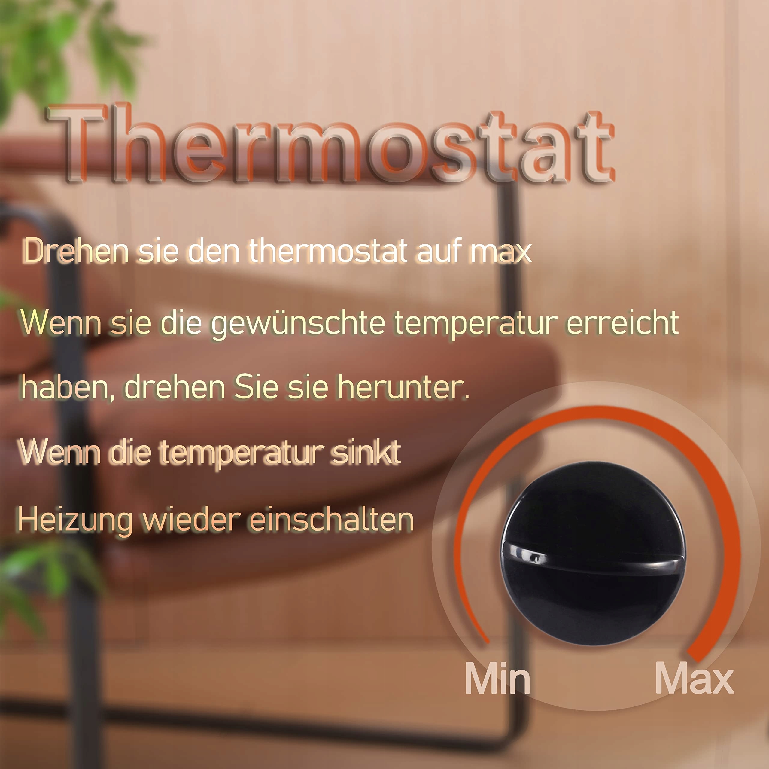 DONYER POWER Grzejnik Konwektorowy 2000W Z Regulowanym Termostatem Wersja 2 — miniatura 8