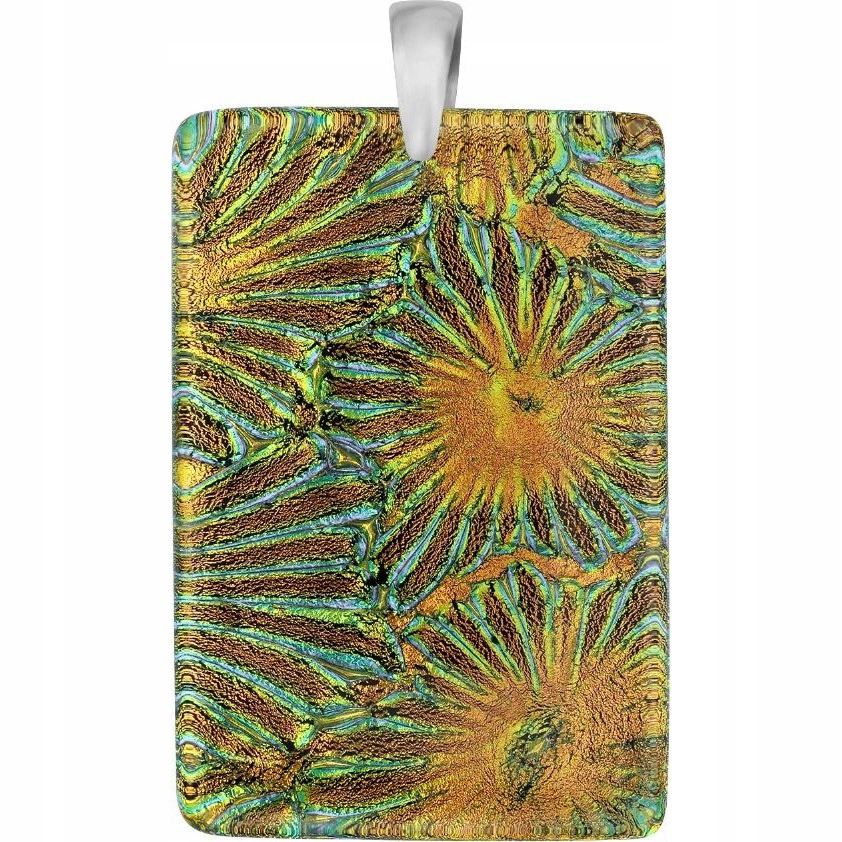 Dámský oranžový přívěsek Harf sklo murano