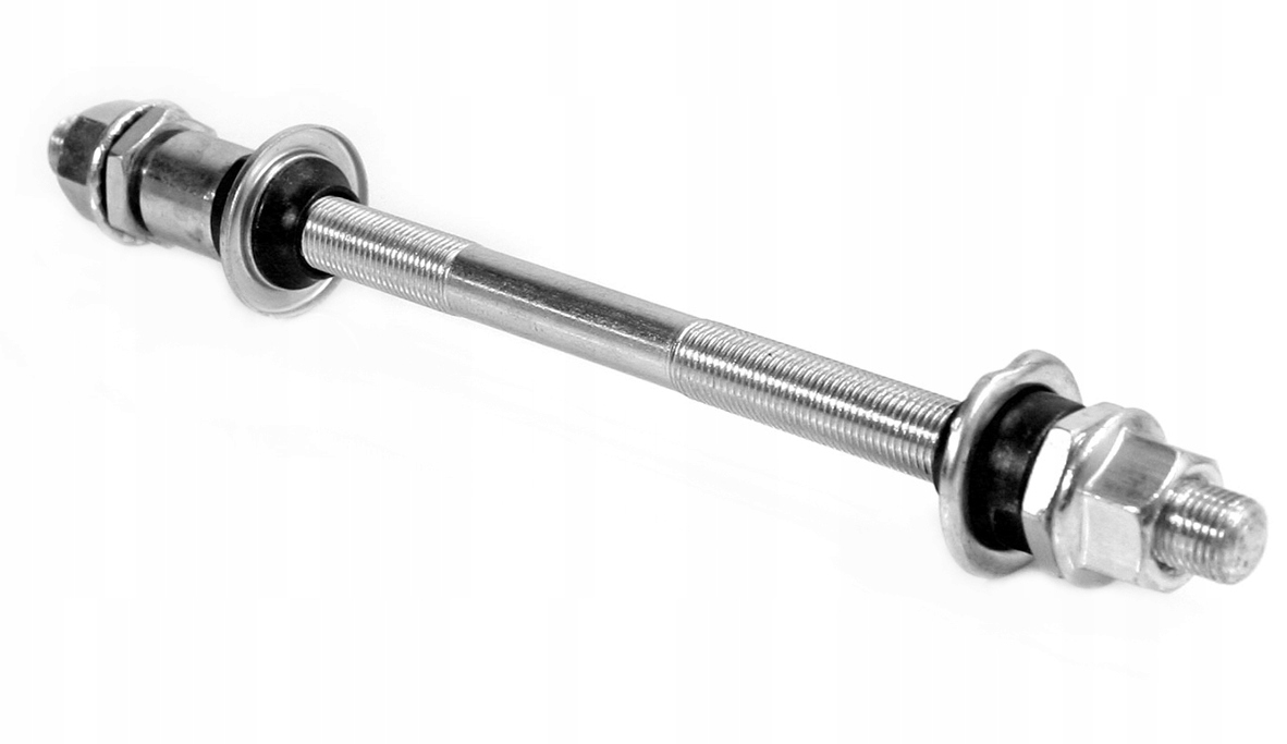 Oś tylnej piasty 9,5mm 3/8 175mm ośka tył rowerowa pod wolnobieg śruby