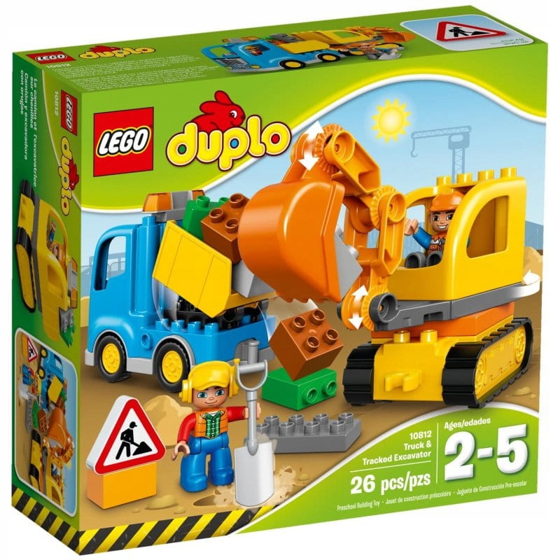 LEGO DUPLO 10812 CIĘŻARÓWKA I KOPARKA GĄSIENICOWA