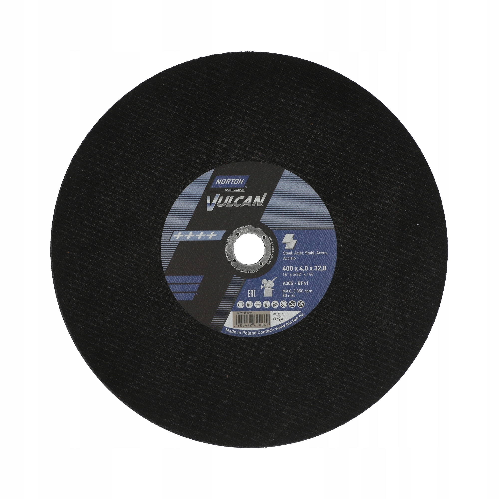 

Tarcza Do Cięcia Metalu 400x4x25,4 Norton Vulcan