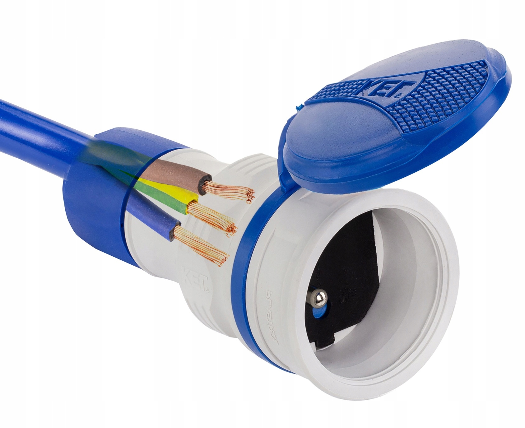 Gniazdo prądowe hermetyczne na kabel 16A 250V IP54 Typ gniazda Gniazdo