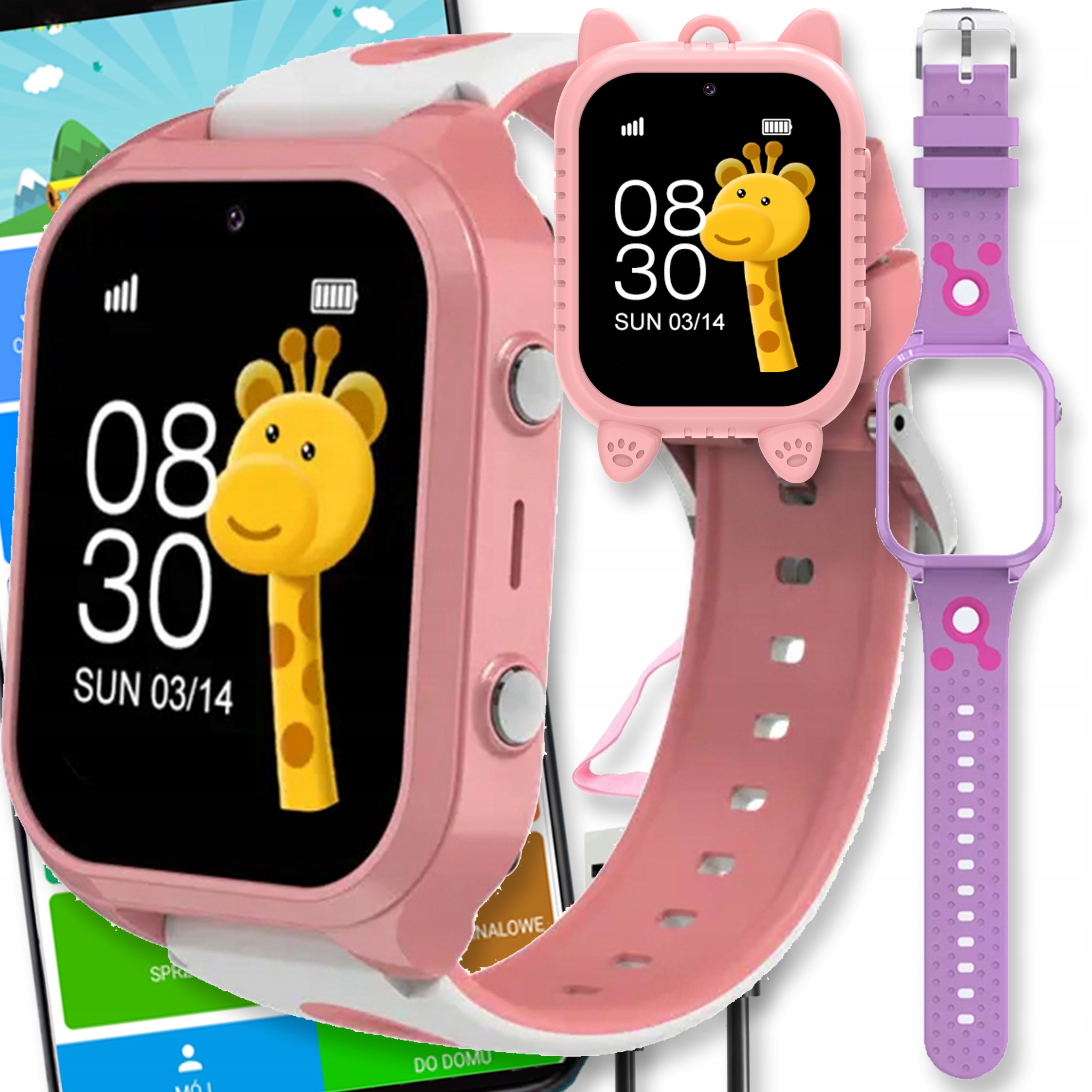 Smartwatch Lokalizator Zegarek Gps Dla Dzieci Rozmowy 4G Sim Telefon Sos Pl