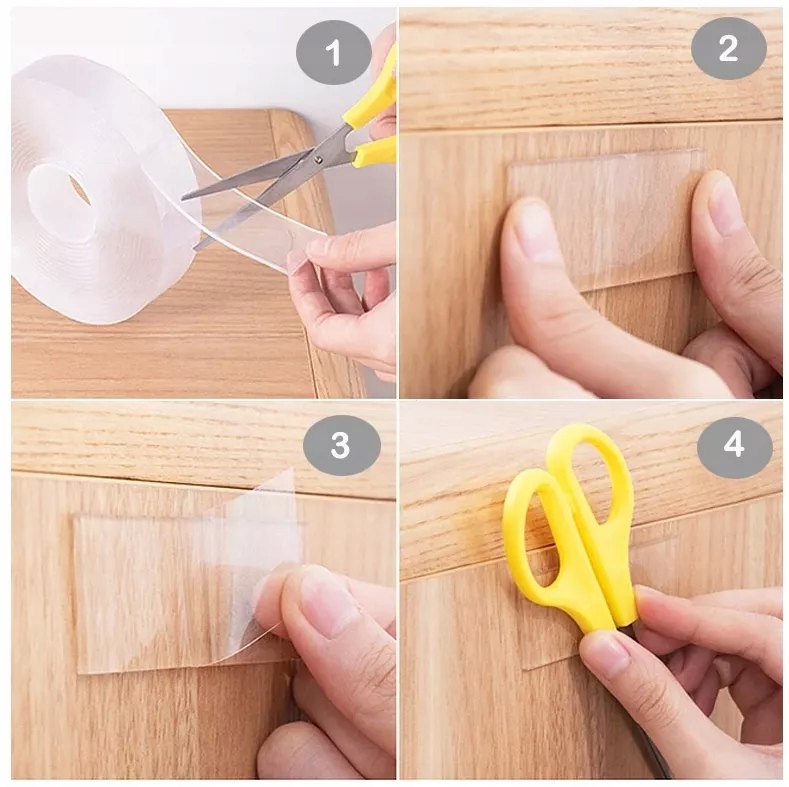 TAŚMA DWUSTRONNA NANO WIELOKROTNEGO UŻYTKU 2m Szerokość 24 mm