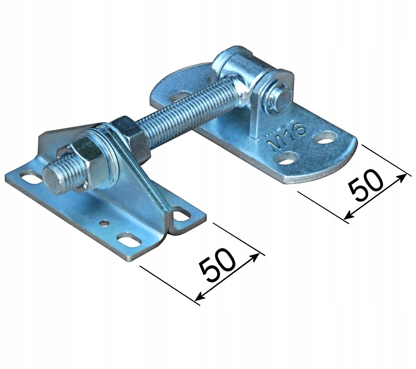 Zawias regulowany M16 180° PRZYKRĘCANY DWUSTRONNIE - pakiet 2 szt. Marka Astel