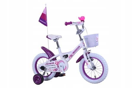 Rower Wheeler Kid Go 14"BIAŁY Alu Girl