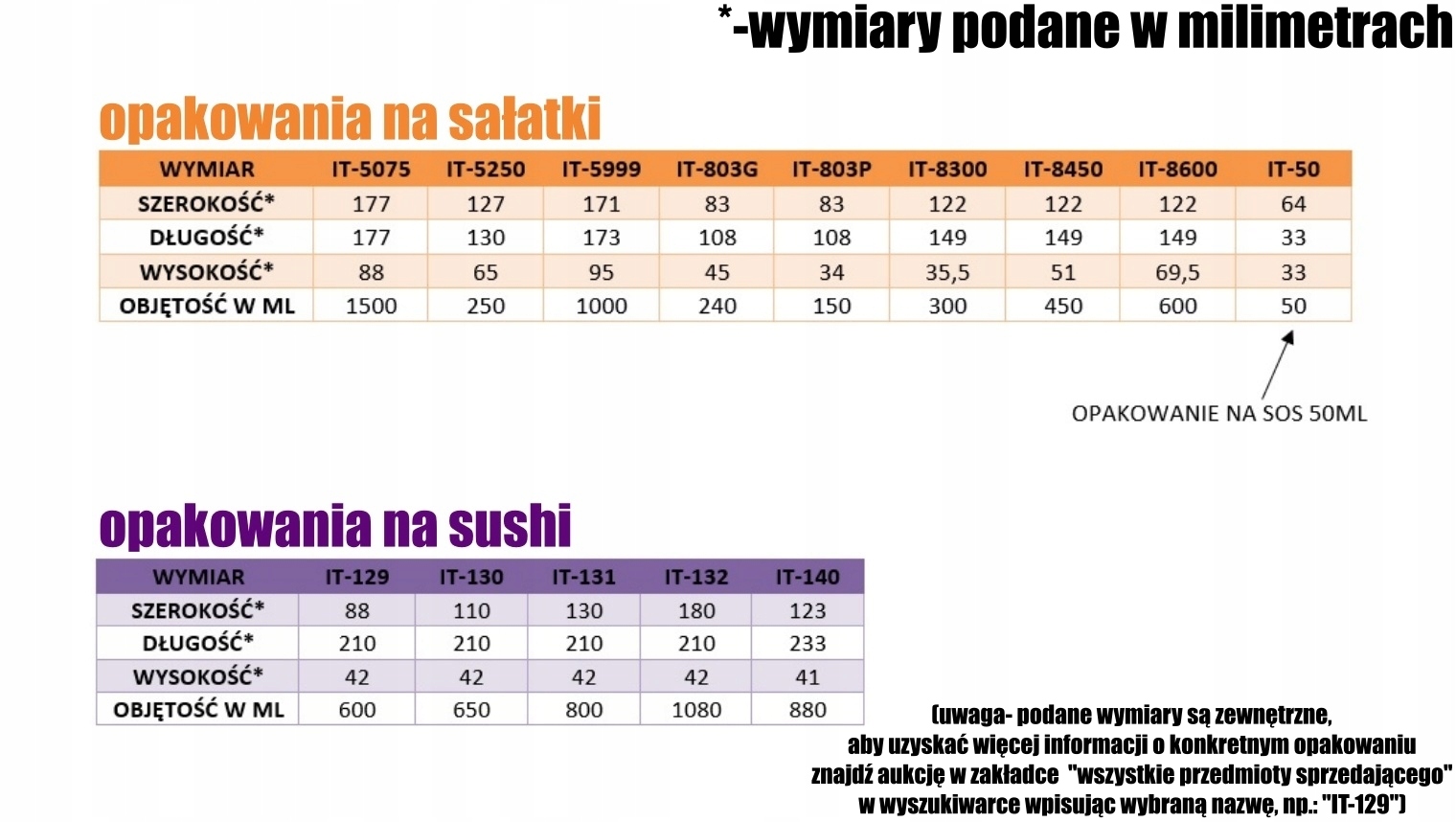 Opakowania opakowanie na sushi zestaw 21 x 11 x 4,2 cm 50 szt Marka Olpack