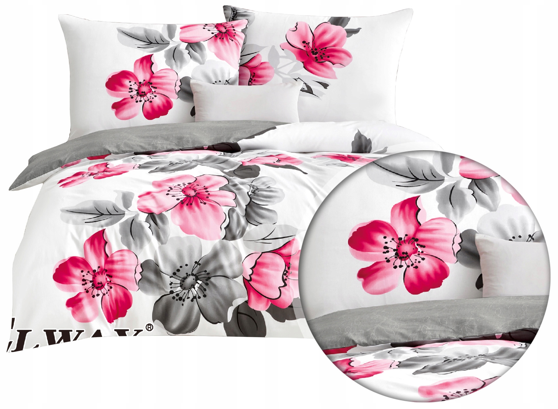 Pościel 160x200 satyna bawełniana Elway 5044 100% Bawełna Nowe WZORYv