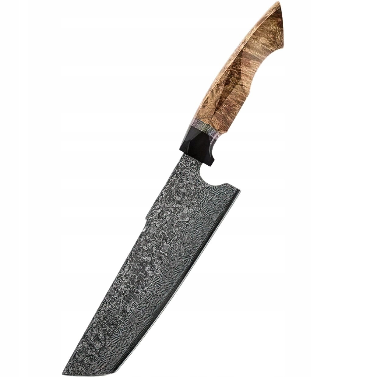 Damaškový kuchynský nôž Yunari Nakiri/Hnedá KP-37465