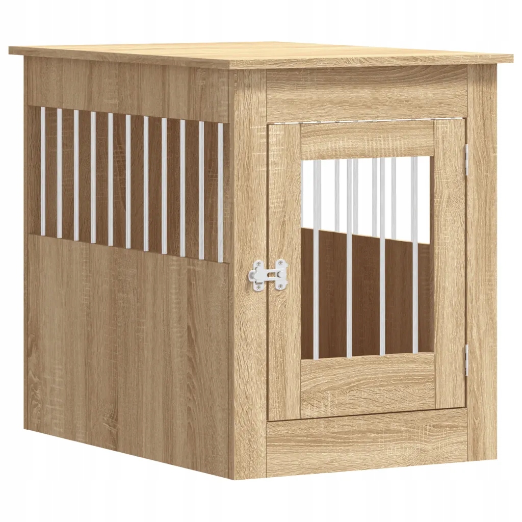 Levně Kotec pro psa, dub sonoma, 55x80x68 cm, materiál