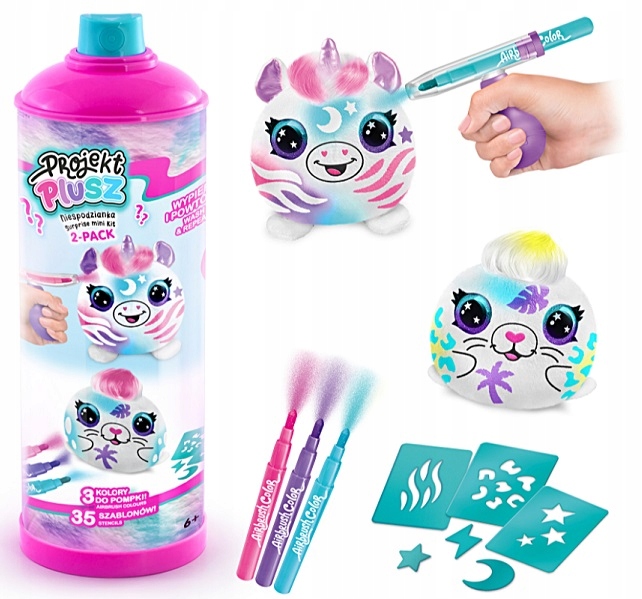 

Projekt Plusz Pokoloruj Pluszaka 2-PACK Maskotka