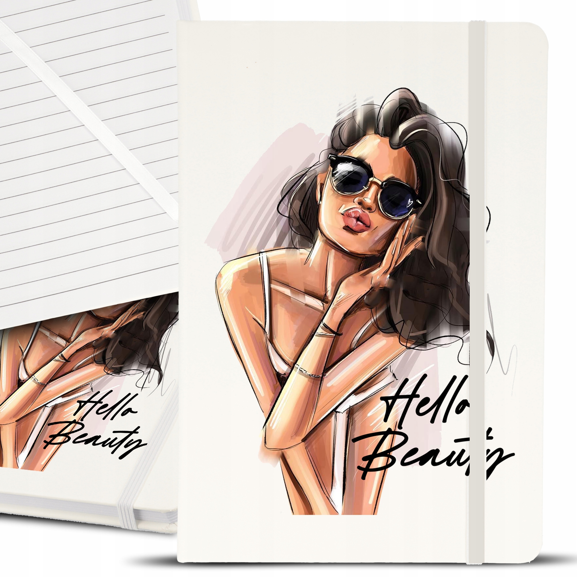

Notes Notatnik Bujo A5 Biały Hello Beauty Top Wz