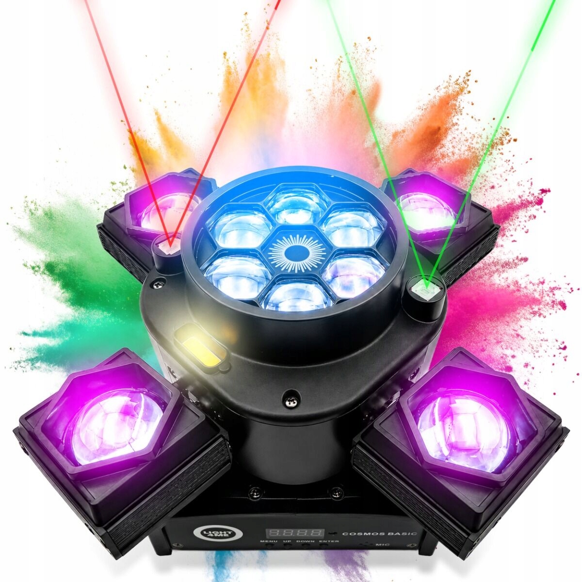 Pohyblivé multiefektové Led jevištní osvětlení Beam Laser DMX Pilot