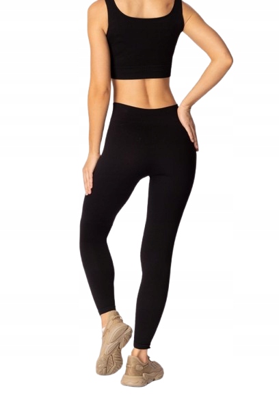 Mona Dámské Legíny Ribbed černé velikost S/m