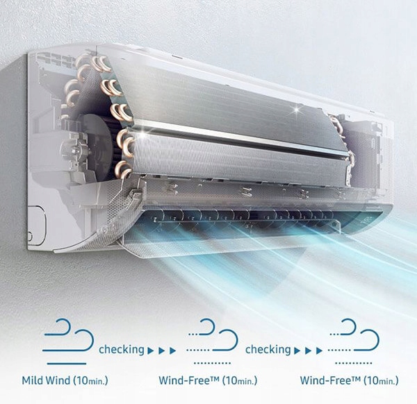 POMPA CIEPŁA MULTI SAMSUNG 2x3,2kW 32m SAMODZIELNY Typ montażu ścienny