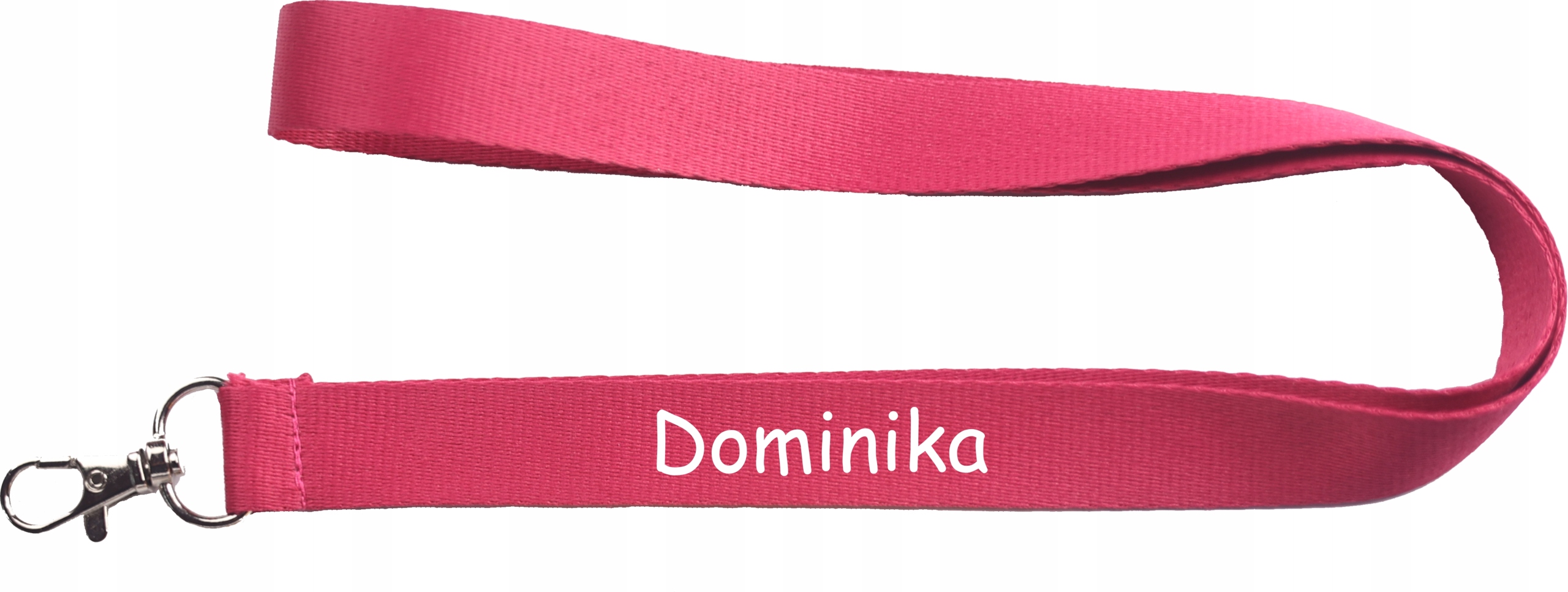 Smycz na Klucze Z Nadrukiem Z Imieniem RÓŻOWA