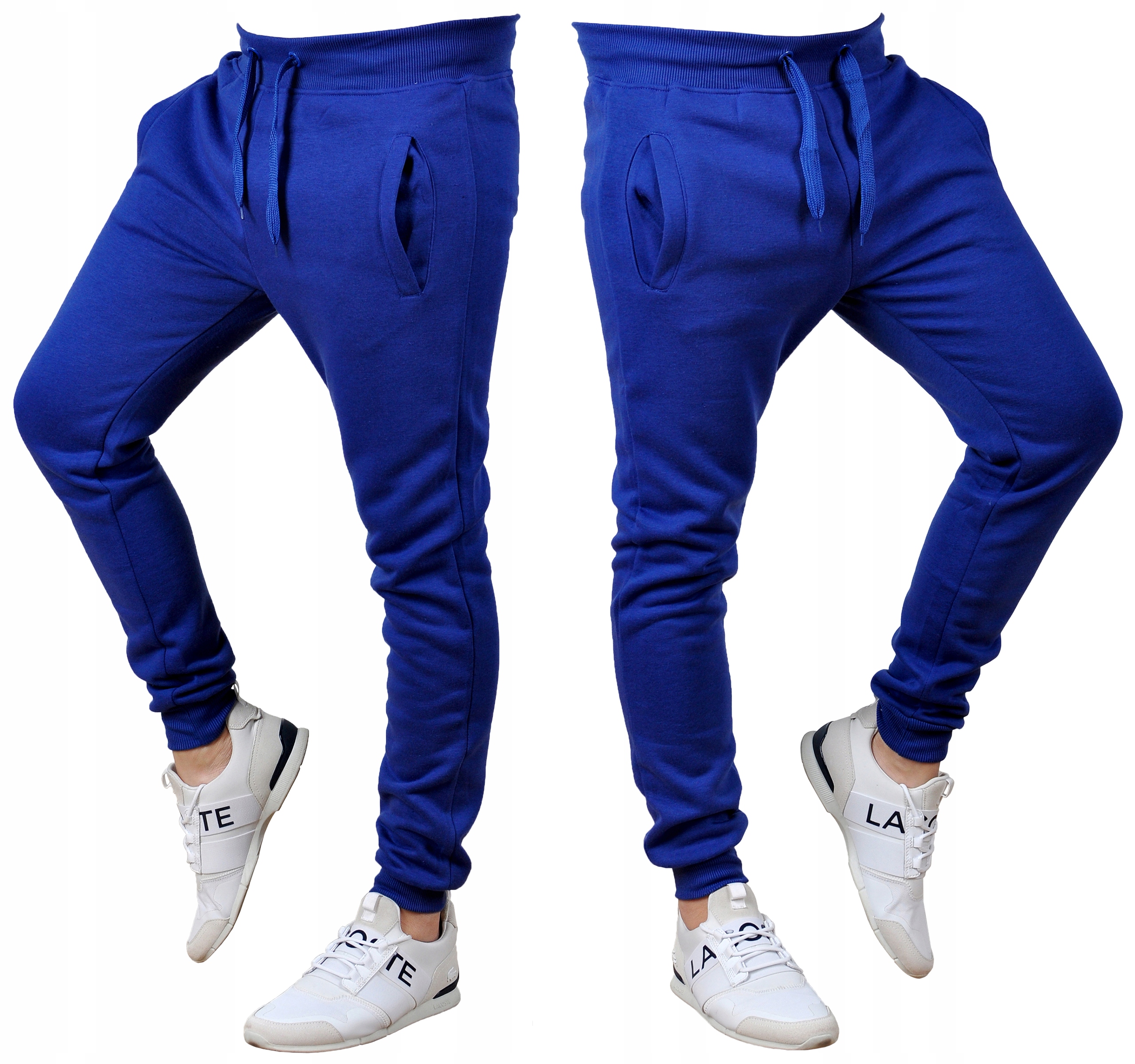 k01 r. XL MĘSKIE SPODNIE DRESOWE JOGGERY GŁADKIE