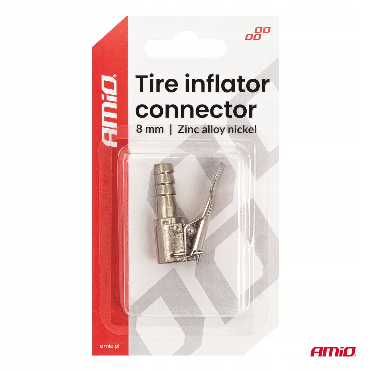 Adapter kompresora końcówka 6mm AMIO-04495