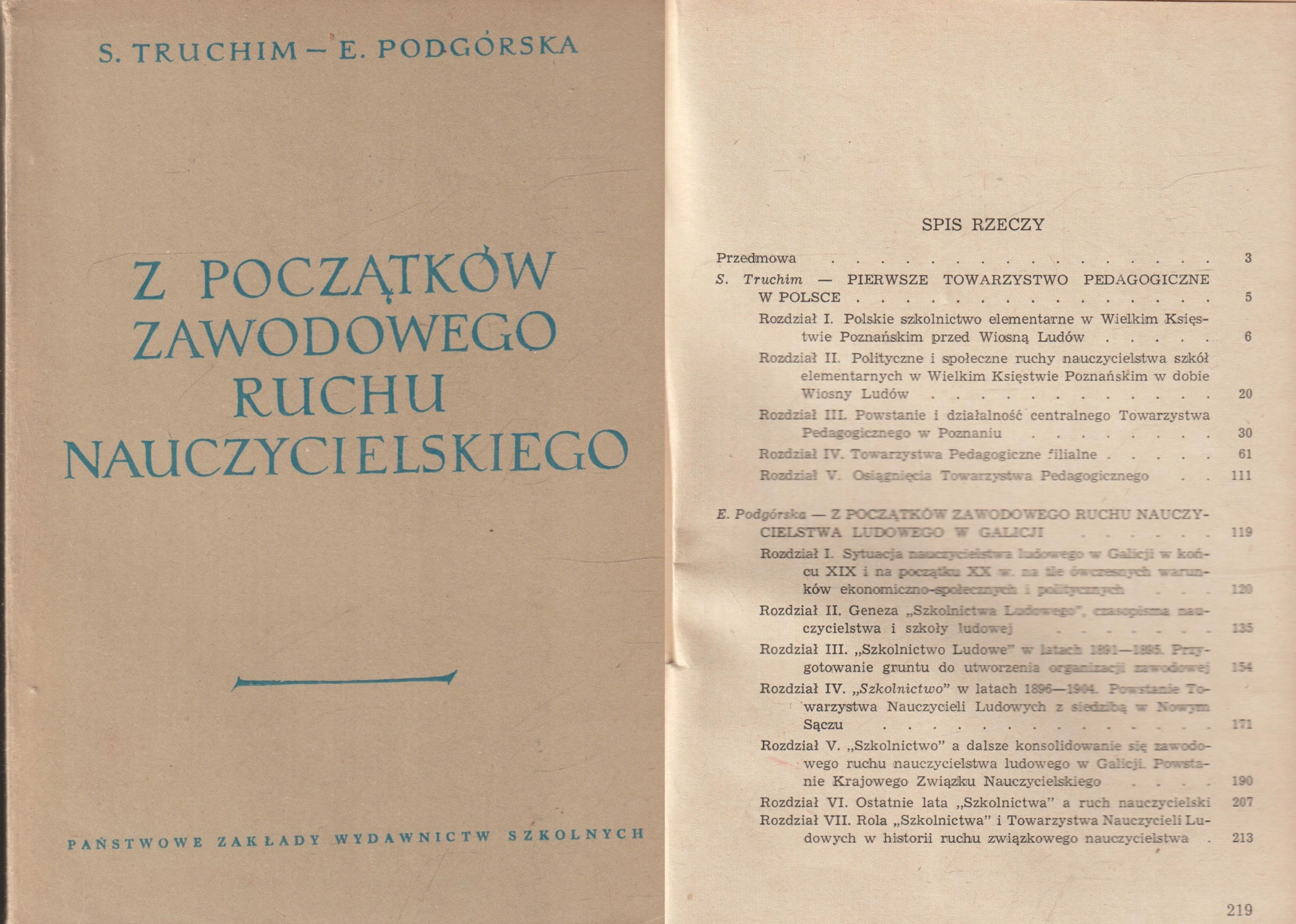 Z POCZĄTKÓW ZAWODOWEGO RUCHU NAUCZYCIELSKIEGO