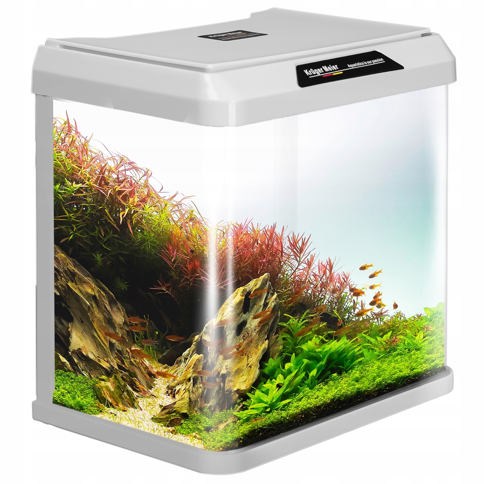 Levně Kruger Meier Como Aquarium 7l akvárium set bílá