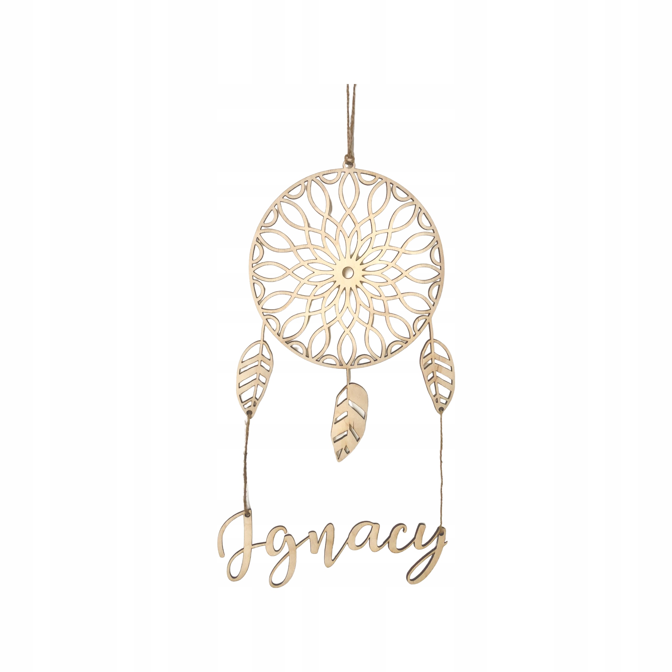 

Łapacz Snów Boho Mandala Drewniana Ozdoba Ścienna