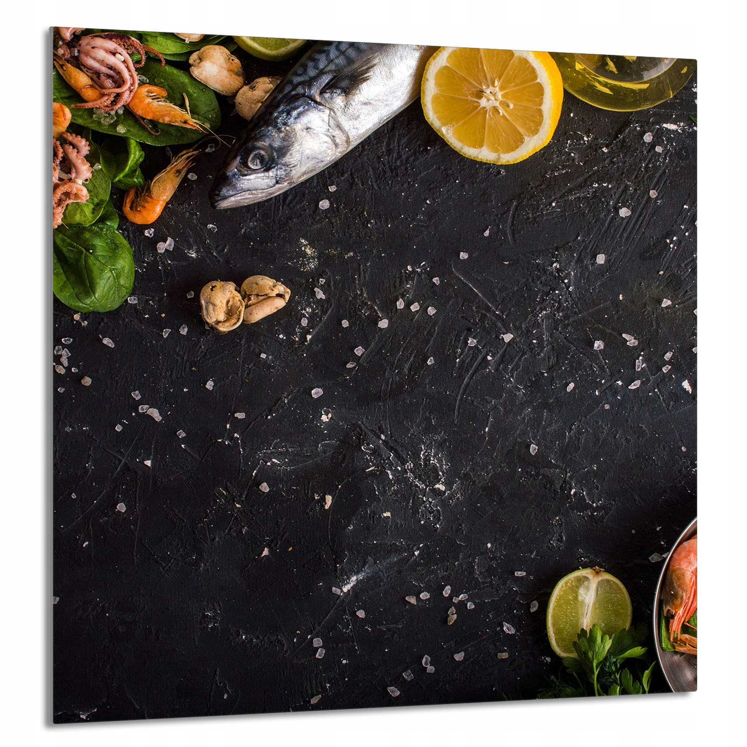 Skleněný Panel Do Kuchyně 60x65 Ryba Tvrzené Sklo