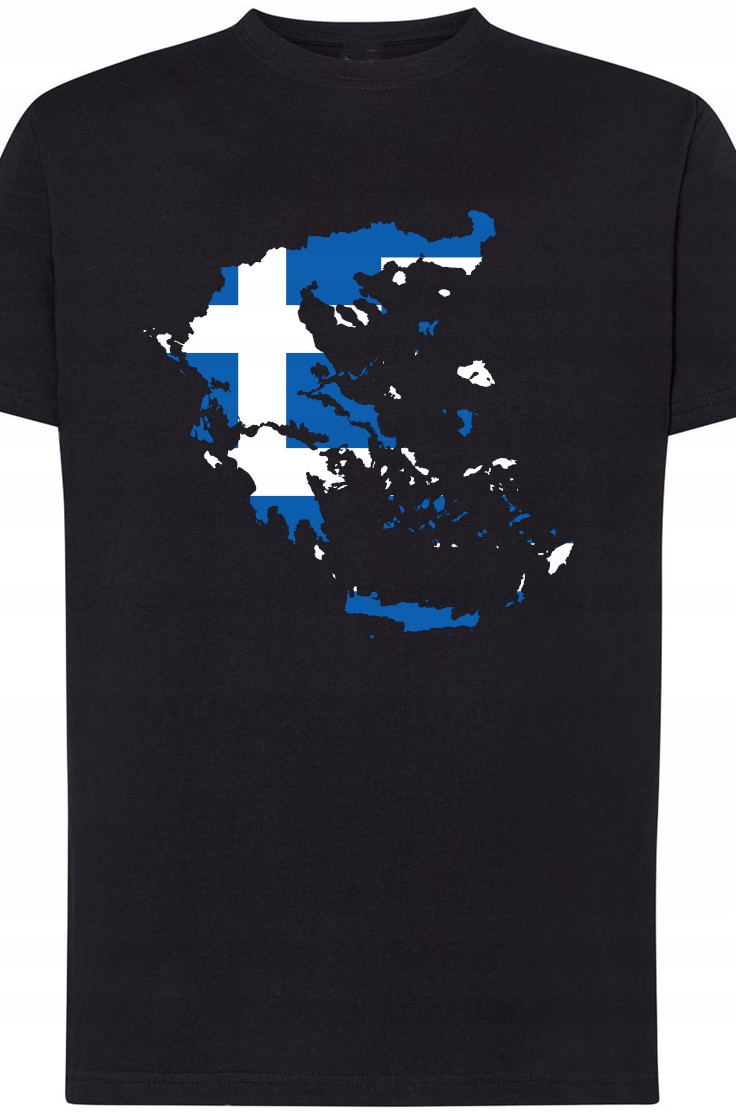

Grecja Męski Modny T-shirt NadrukLogo Rozm.XL
