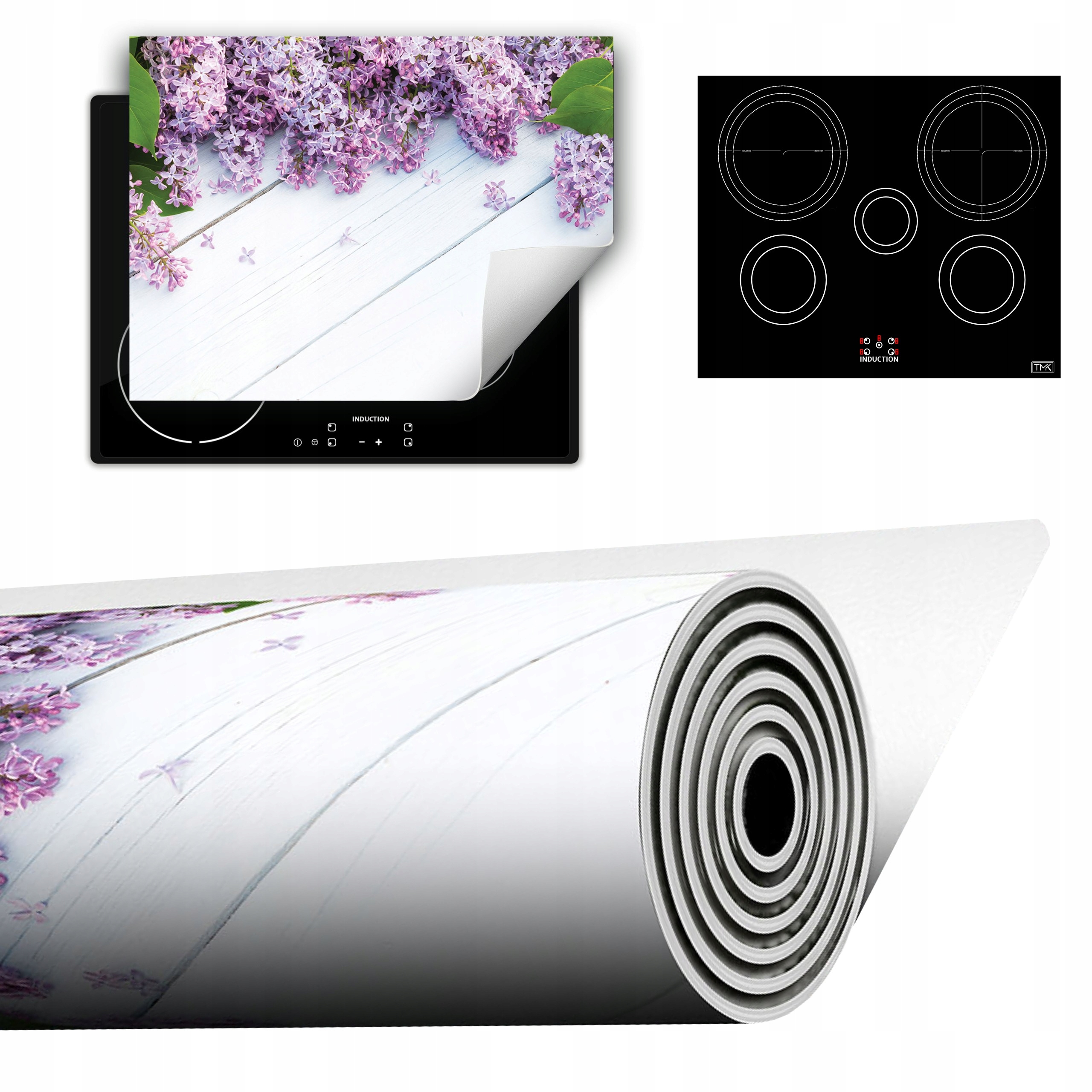 Vinylová Podložka Do Kuchyně Více Místa 70x52 bílá dřevo