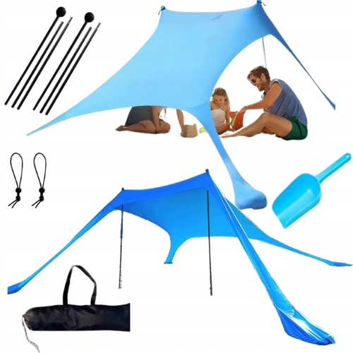 Sluneční plachta na pláž Stan Ochranný deštník Ochrana před Uv zářením