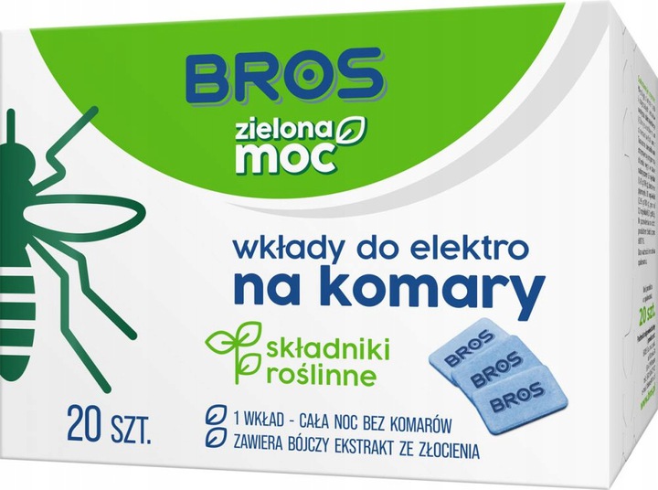 

Wkłady na komary do Elektro Zielona Moc Bros 20szt