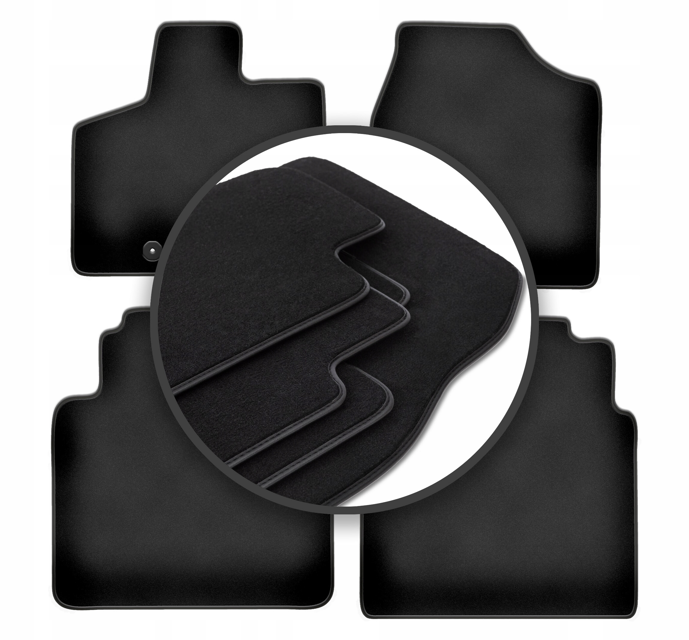 Velúrové koberčeky Premium 1 cm: Dodge Caravan IV minivan 2008-2016