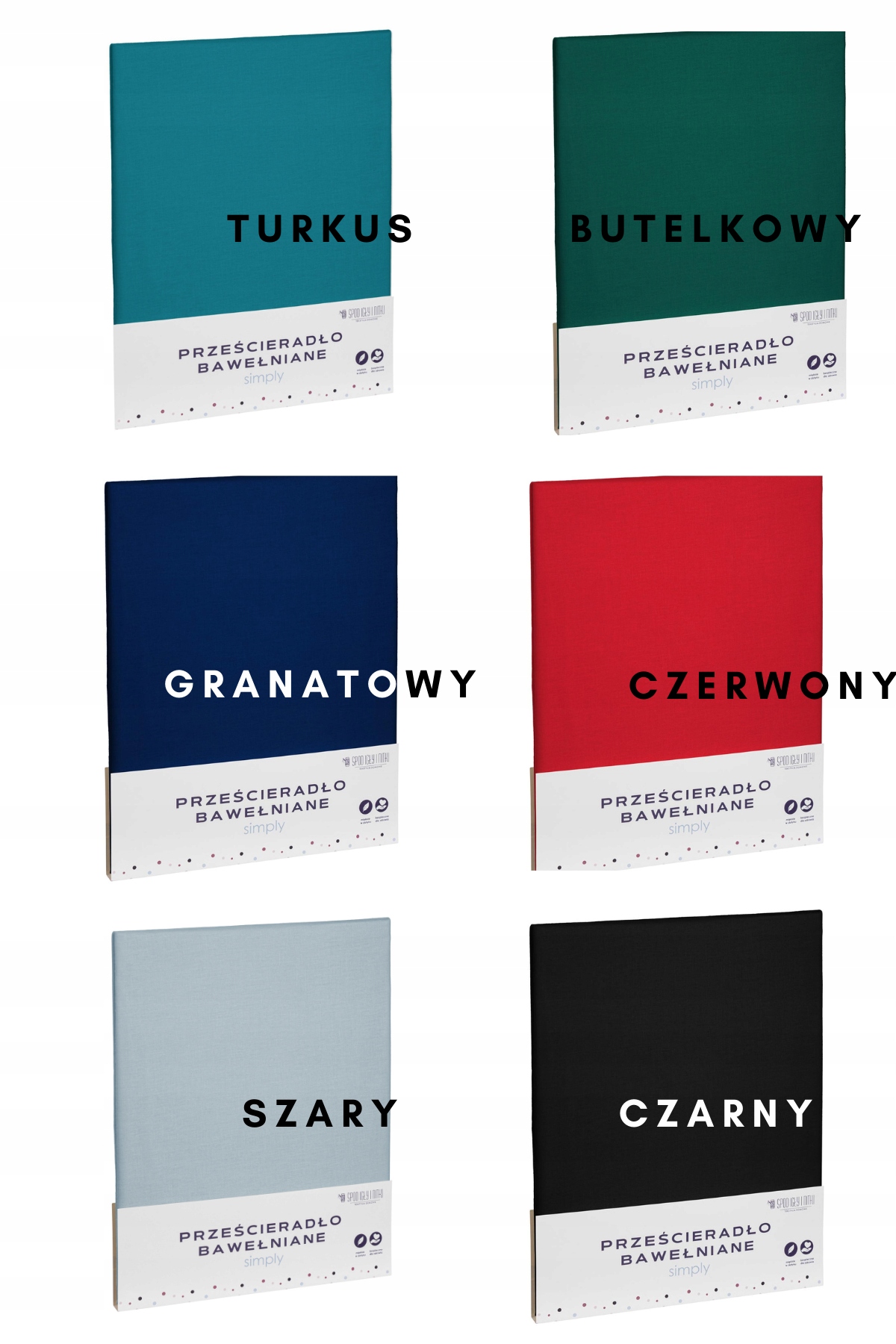 PRZEŚCIERADŁO BAWEŁNIANE BEZ GUMKI 200X220 KOLORY Marka Spod Igły i Nitki