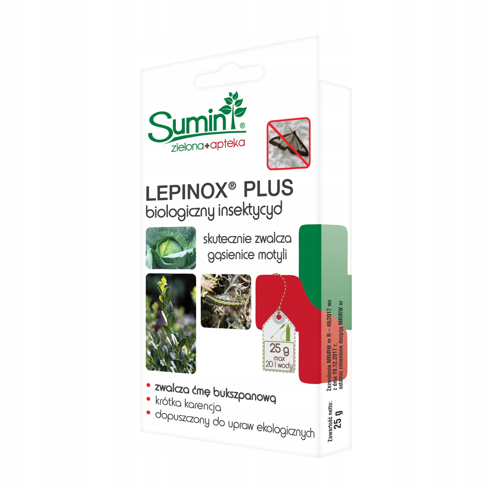 

Lepinox Plus 25g zwlacza ćmę bukszpanową bukszpan