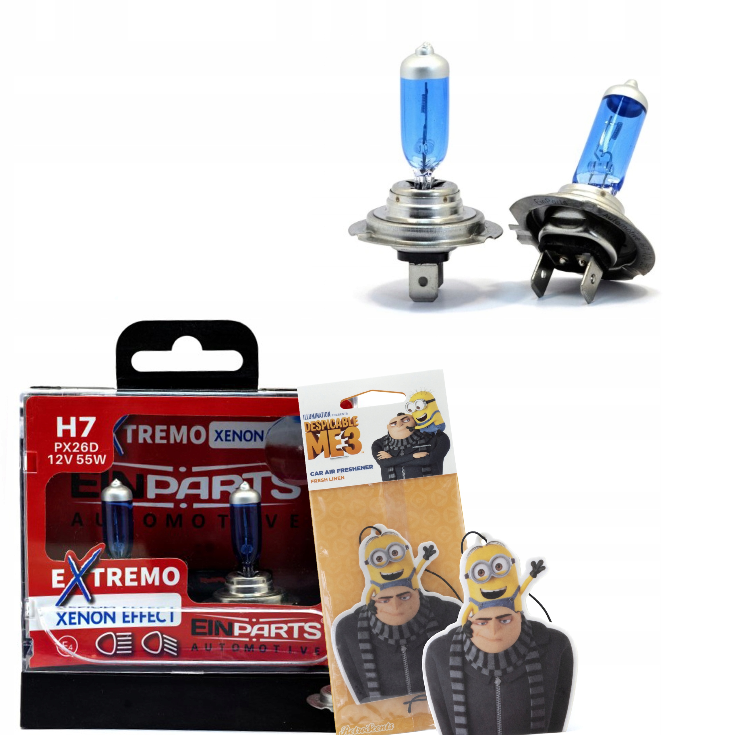 Żarówki Halogenowe H7 12V 55W Extremo Xenon Efekt