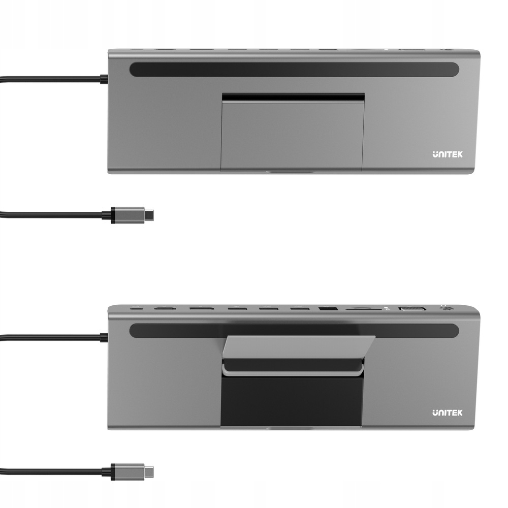 Stacja dokująca Unitek Podstawka 11w1 USB TypC 85W PD HDMI DP VGA RJ45 SD Interfejs USB typ C