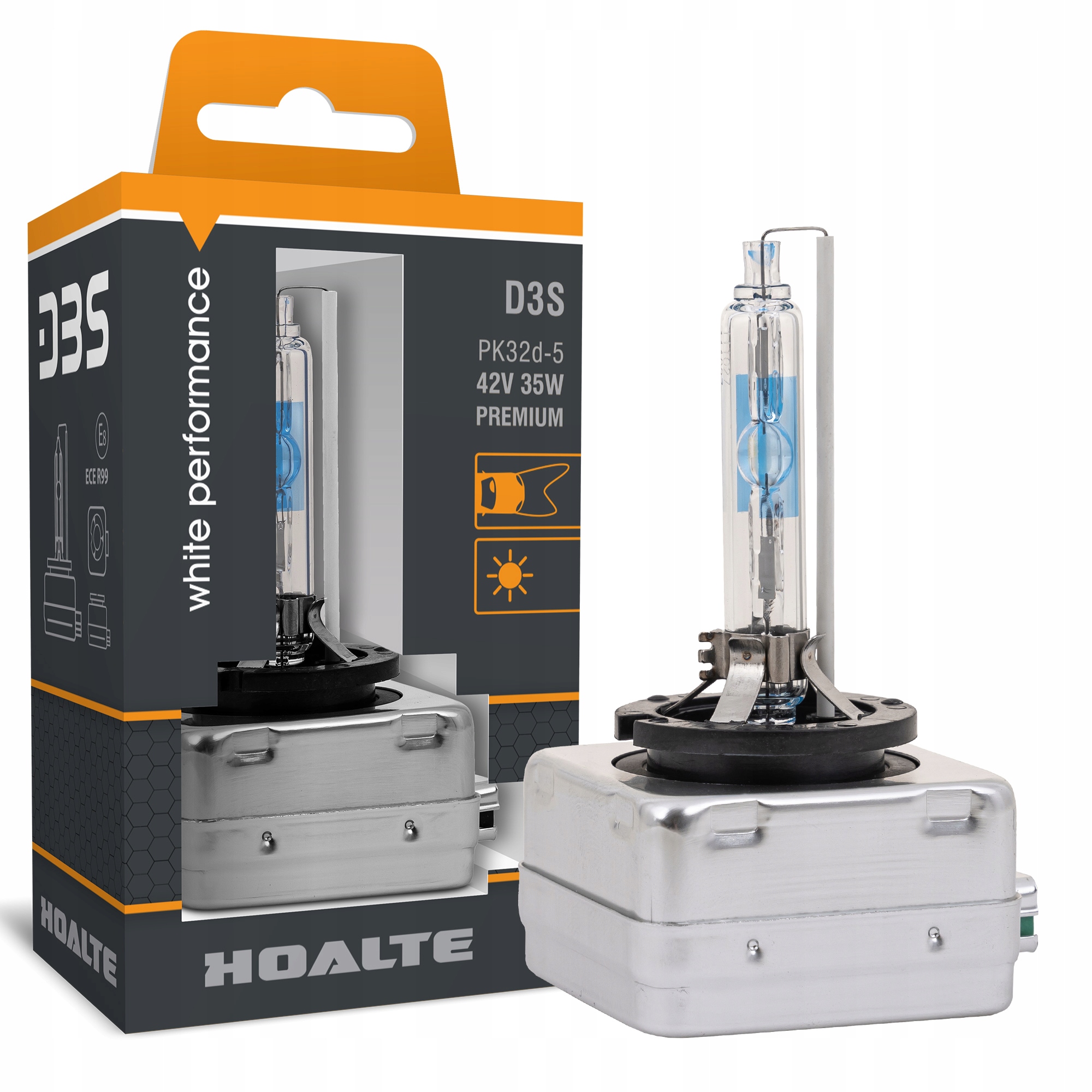 Xenonová Žárovka Hořák Xenon Hoalte Premium White Performance 5800K +100% D3S