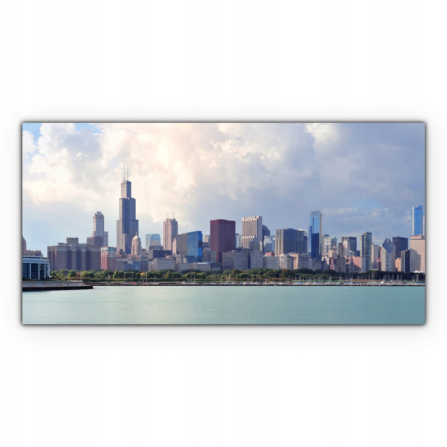 Canvas na rámu na zeď 140x70 Chicago Krajina