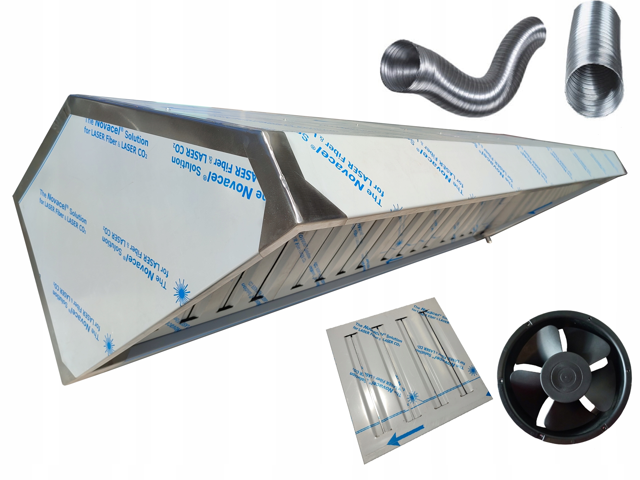 Okap Gastronomiczny 110x70x40 Filtry Wentylator Szerokość produktu 110 cm