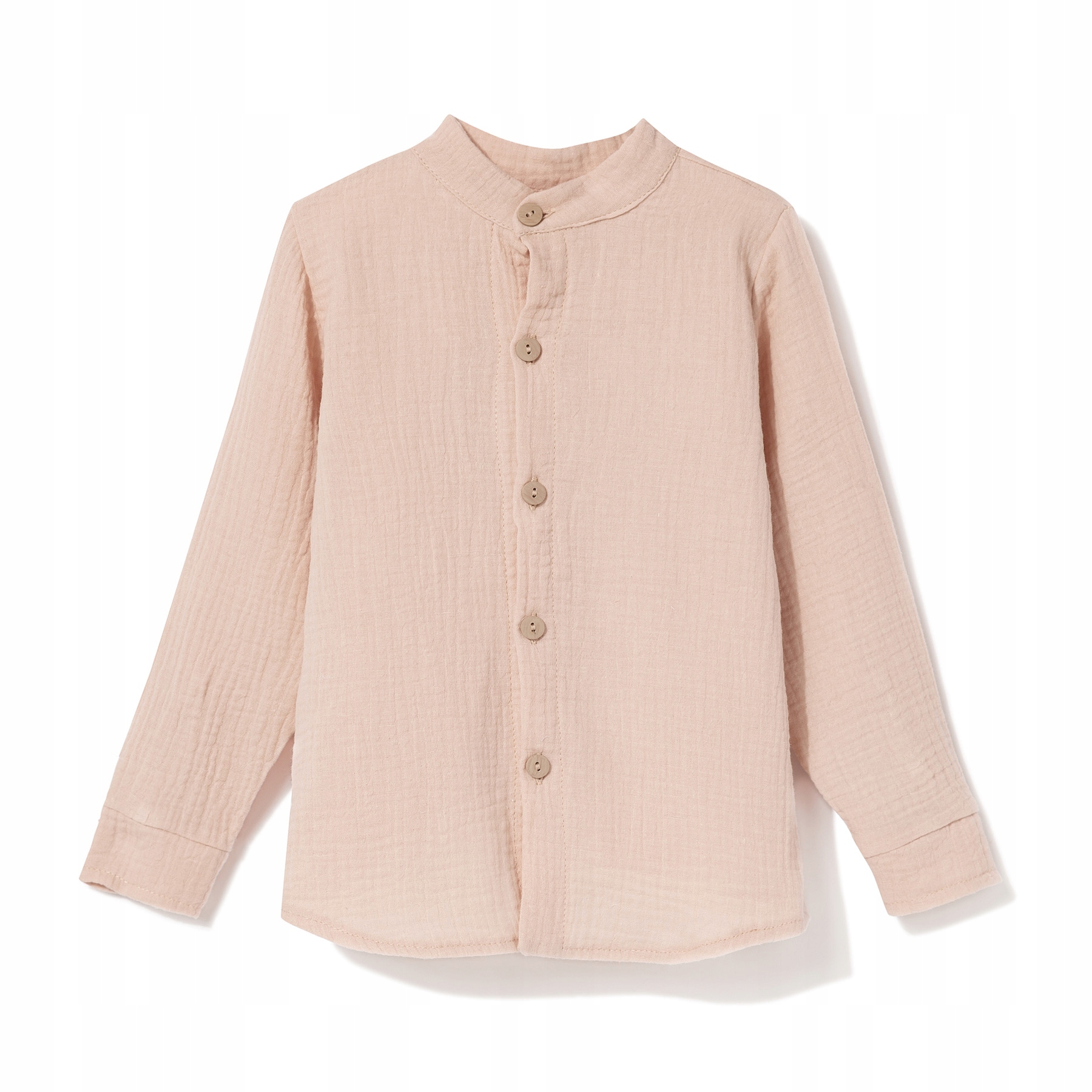 TuSzyte | Koszula muślinowa dla chłopca, beżowa, PL R.104/110