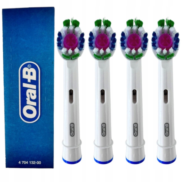 

Oryginalne końcówki Oral-B 3D White 4 sztuki