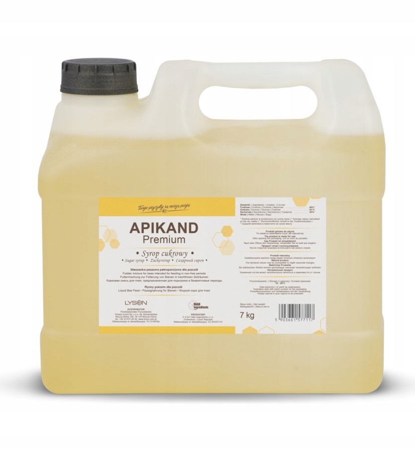 Apikand Premium SYROP cukrowy 7kg do podkarmiania APIKAND PREMIUM 7KG syrop